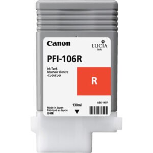 Canon CNM6627B001AA PFI-106 R 130 ML Red Original Ink Tank