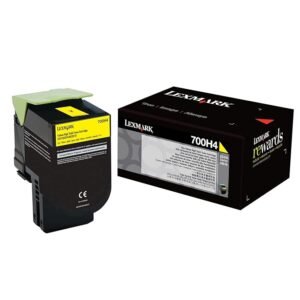 Lexmark LEX70C0H40 700H4 High Yield Yellow Original Toner Cartridge LCCP