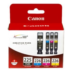 Canon CNM4530B008 PGI-225/CLI-226 4 Pack Color (Yellow, Cyan, Magenta) - Pigmented Black Original Ink Tank