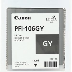 Canon CNM6630B001AA PFI-106 GY 130 ML Gray Original Ink Tank