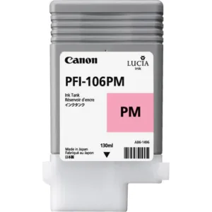 Canon CNM6626B001AA PFI-106 PM 130 ML Photo Magenta Original Ink Tank