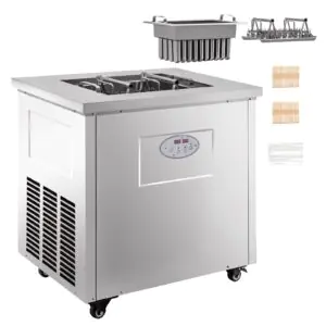 VEVOR BBJ-1A Commercial Popsicle Machine Single Model Set Commercial Ice Pop Machine 40 Pcs