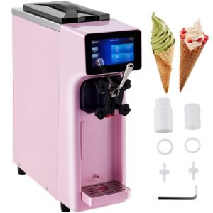VEVOR - VV-BQL-9200ST-P110 10-20L/H Yield, 1000W Countertop Soft Serve Commercial Ice Cream Maker