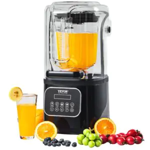 VEVOR HS-212C-US-B Professional Blender with Shield, Commercial Countertop Blenders, 68 oz Black