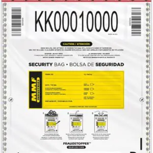 MMF Industries 2362011N06 Cash Transmittal Bags | 12W x 16H | Pack of 100