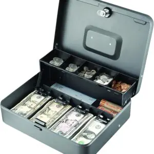 MMF Industries 2216194G2 STEELMASTER Tiered Tray Cash Box