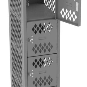 Tennsco (VBL6-1218-A) 6 High Ventilated Box Locker - One Wide , No Legs (Assembled) - VBL6-1218-A