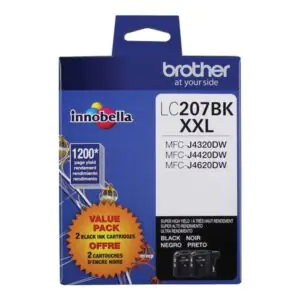 Brother LC207BK XXL 2 Pck Super High Yield Black Original Ink Cartridge BRTLC2072PKS