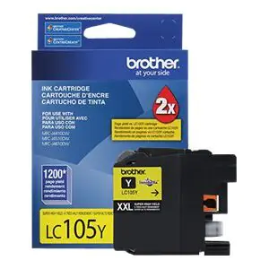 Brother LC105Y XXL Super High Yield Cyan Original Ink Cartridge BRTLC105Y