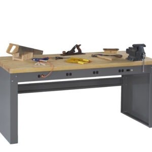 Tennsco (EB-1-3072M) Electronic Workbench with Maple Top and Panel Legs