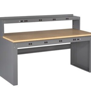 Tennsco (EB-2-3072C) Electronic Workbench with Compressed Top, Riser And Panel Legs