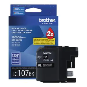 Brother LC107BK XXL Super High Yield Black Original Ink Cartridge BRTLC107BK