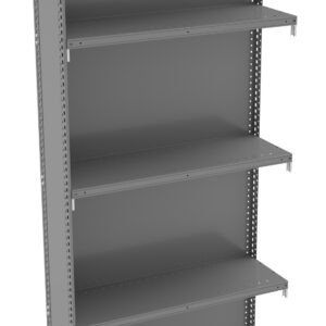 Tennsco (QC5-3612AB) 5 Shelf Q-Line Shelving Closed Adder Unit - 22 Gauge - QC5-3612AB