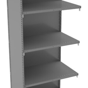 Tennsco (QC5-3624AB) 5 Shelf Q-Line Shelving Closed Adder Unit - 22 Gauge - QC5-3624AB