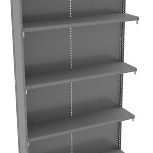Tennsco (QC5-4812AB) 5 Shelf Q-Line Shelving Closed Adder Unit - 22 Gauge - QC5-4812AB