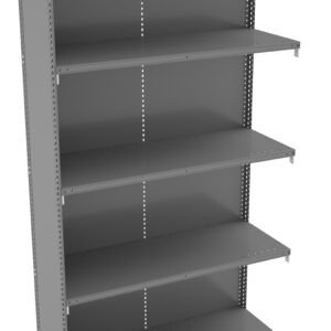 Tennsco (QC5-4818AB) 5 Shelf Q-Line Shelving Closed Adder Unit - 22 Gauge - QC5-4818AB