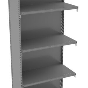 Tennsco (QCH5-3618AB) 5 Shelf Q-Line Shelving Closed Adder Unit - 20 Gauge - QCH5-3618AB