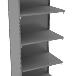 Tennsco (QCH5-3624AB) 5 Shelf Q-Line Shelving Closed Adder Unit - 20 Gauge - QCH5-3624AB