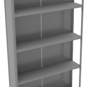 Tennsco (QCH5-4812A) 5 Shelf Q-Line Shelving Closed Adder Unit - 20 Gauge - QCH5-4812A