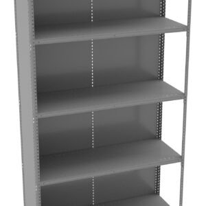 Tennsco (QCH5-4818A) 5 Shelf Q-Line Shelving Closed Adder Unit - 20 Gauge - QCH5-4818A