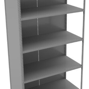 Tennsco (QCH5-4824A) 5 Shelf Q-Line Shelving Closed Adder Unit - 20 Gauge -QCH5-4824A