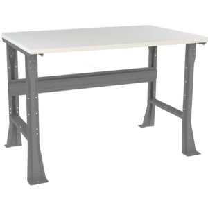 Tennsco (WB-1-3048P) Flared Leg Workbench With Plastic Top