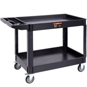 VEVOR JY-UC02C Utility Service Cart, 2 Shelf 550LBS
