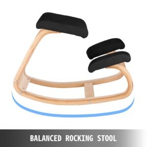 VEVOR Wooden Ergonomic Kneeling Chair - Black