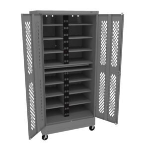 Tennsco (7224-CMPM) 78" High Mobile Laptop Charging Station