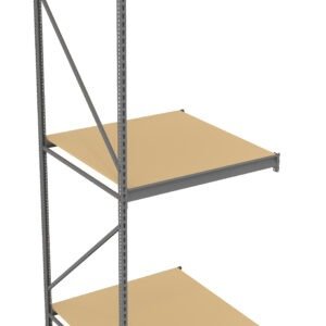 Tennsco (BU-4848120PA) Bulk Storage Rack Adder Unit With Particleboard Decking