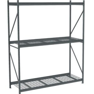 Tennsco (BU-9636120WS) Bulk Storage Rack Starter Unit With Wire Decking