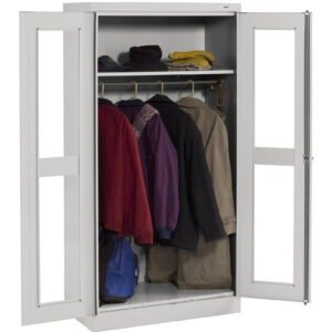 Tennsco (CVD1471) Standard Wardrobe Cabinet with C-Thru Doors (Unassembled)