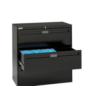 Tennsco (LPL3636L30) 3 High Lateral Files With Fixed Drawer Fronts