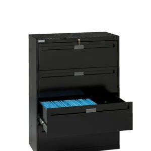 Tennsco (LPL3648L40) 4 High Lateral Files With Fixed Drawer Fronts