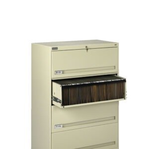 Tennsco (LPL3648L41) 4 High Lateral Files With Retractable Doors