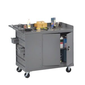Tennsco (MB-4-2545) Mobile Workbench with 2 Door Cabinet and 20 Bins