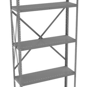 Tennsco (QOH5-3612A) 5 Shelf Q-Line Shelving Open Adder Unit - 20 Gauge