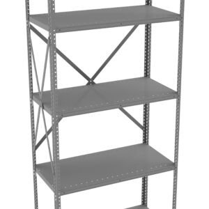 Tennsco (QOH5-3618A) 5 Shelf Q-Line Shelving Open Adder Unit - 20 Gauge