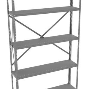 Tennsco (QOH5-4812A) 5 Shelf Q-Line Shelving Open Adder Unit - 20 Gauge