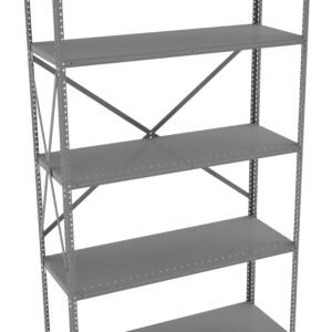 Tennsco (QO5-4818A) 5 Shelf Q-Line Shelving Open Adder Unit - 22 Gauge