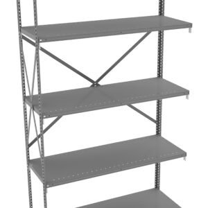 Tennsco (QO5-4818AB) 5 Shelf Q-Line Shelving Open Adder Unit - 22 Gauge