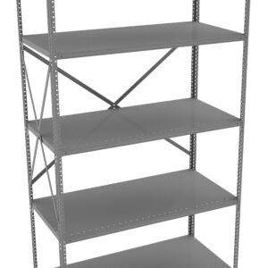 Tennsco (QO5-4824A) 5 Shelf Q-Line Shelving Open Adder Unit - 22 Gauge