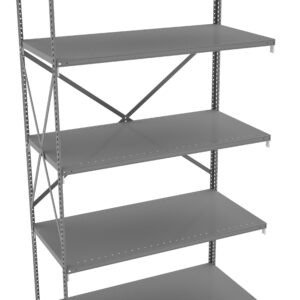 Tennsco (QO5-4824AB) 5 Shelf Q-Line Shelving Open Adder Unit - 22 Gauge