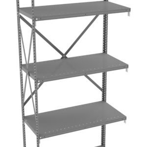 Tennsco (QOH5-3618AB) 5 Shelf Q-Line Shelving Open Adder Unit - 20 Gauge