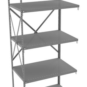 Tennsco (QOH5-4824AB) 5 Shelf Q-Line Shelving Open Adder Unit