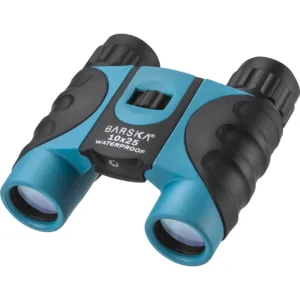 BARSKA (AB12726) 10x25mm Blueline Colorado Compact Waterproof Binoculars, Blue