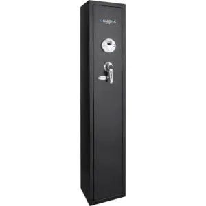 BARSKA (AX11652) 1.83 Cu. ft 4 Rifle Capacity Biometric Rifle Safe, DOJ Approved