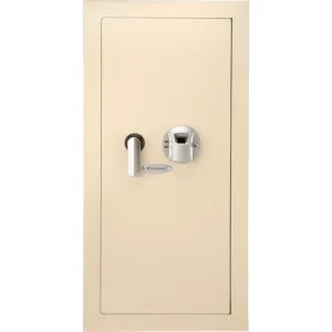 BARSKA (AX12408) Large Beige Biometric Wall Safe, Right/Left Opening