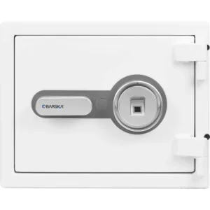 BARSKA (AX13738) 0.75 Cu. ft Biometric Fireproof Security Safe, White