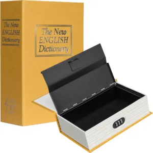 BARSKA (CB11990) Dictionary Book Lock Box with Combination Lock, Brown